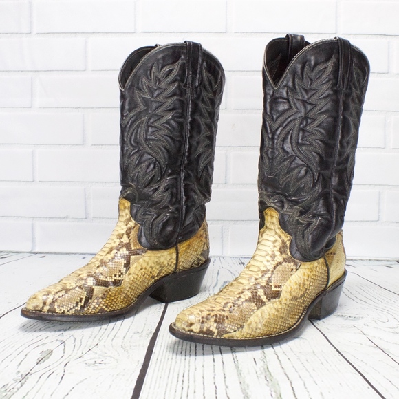 acme snakeskin boots